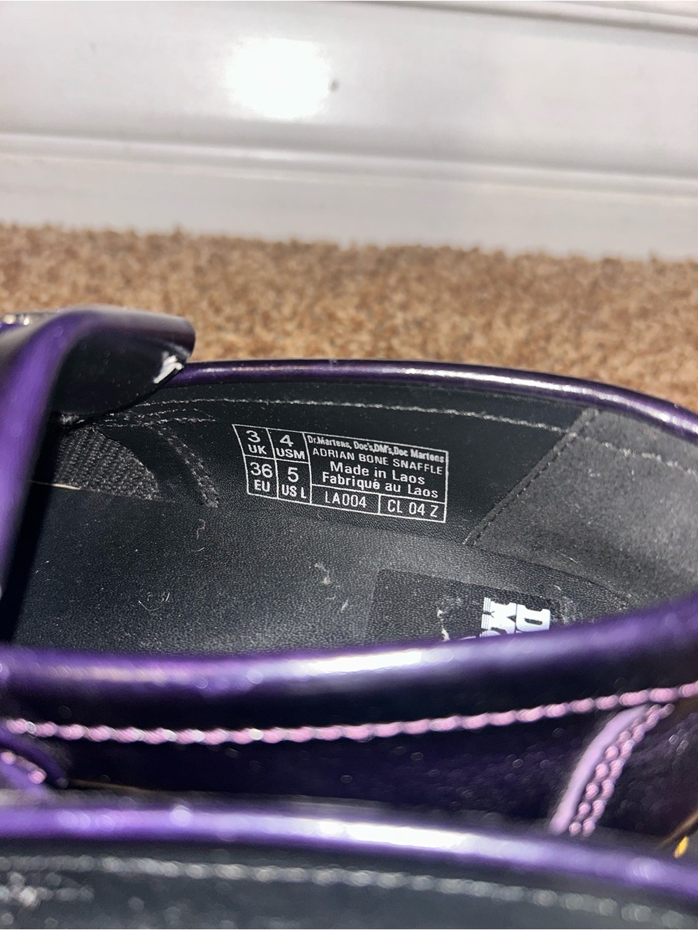 Dr. Martens RARE Adrian Bone Snaffle - Picture 5 of 5